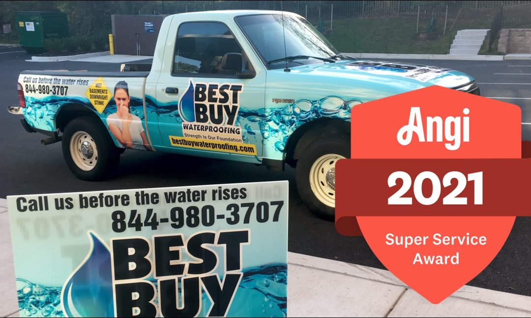 Best Buy Waterproofing Earns 2021 Angi Super Service Award